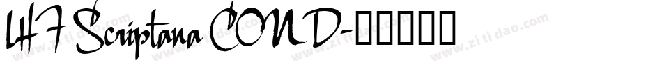 LHF Scriptana COND字体转换
